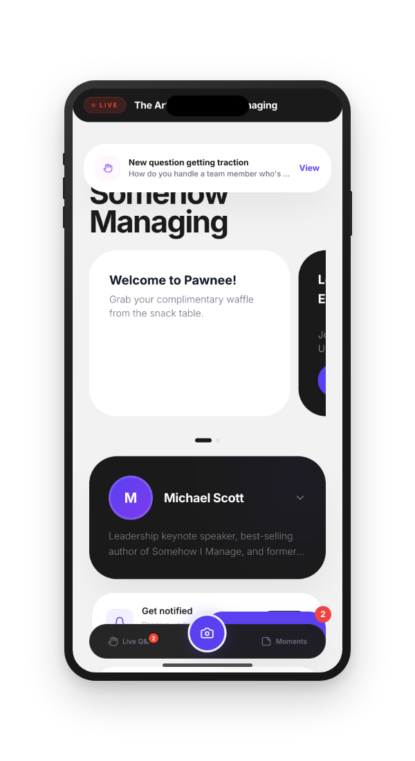 SlideMatch result screen showing matched slide thumbnail, speaker notes, and resource download link